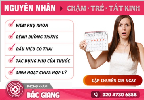 chậm kinh ra dịch nâu