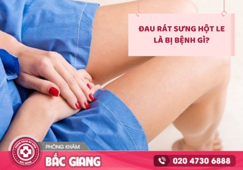 đau rát sưng hột le