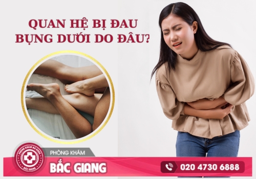 quan hệ bị đau bụng dưới