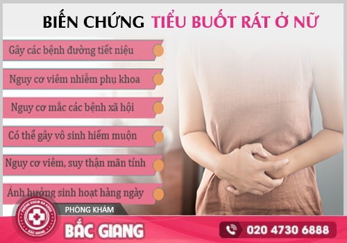 Tiểu buốt rát ở nữ gây ra nhiều ảnh hưởng đến sức khỏe nữ giới. tiểu buốt rát ở nữ giới